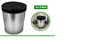 LIXEIRA 10L ARQPLAST METAL ESCRIT 25670