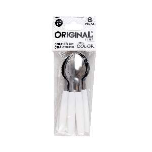 COLHER ORIGINAL C/6 CHA BRANCA BAG 589