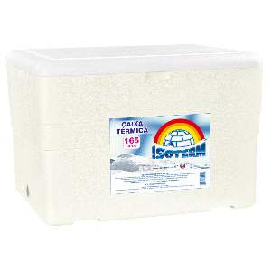 CAIXA ISOPOR   165 LITROS ISOTERM 