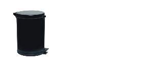LIXEIRA 15 L VIEL PEDAL PRETA 3586