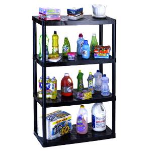 PRATELEIRA RET INJEPL 80X40 PRETA  578