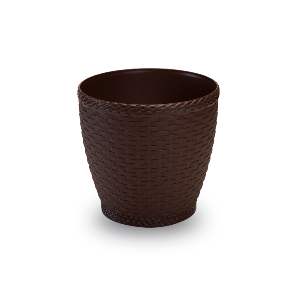 VASO INJEPLAS RATTAN RED 10L COFFE 566