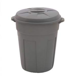 LIXEIRA 60 L CONTENE TAMPA PRETA