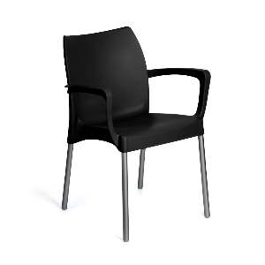 POLTRONA INJEPLASTEC SEC LINE PRETA 3916