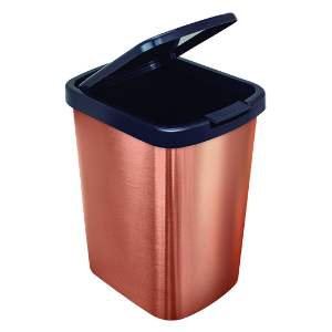 LIXEIRA 09LT ARQPLAST CLICK ROSE 25499