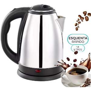CHALEIRA ELETR 1,8L INOX HAUSKRAFT 110V